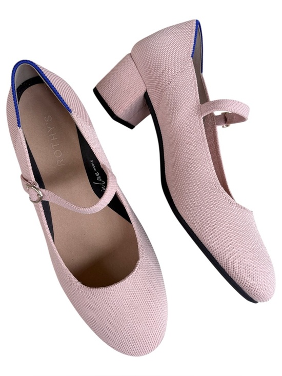 Rothy's Shoes - Rothy's Pink Mary Jane Block Heel Pumps